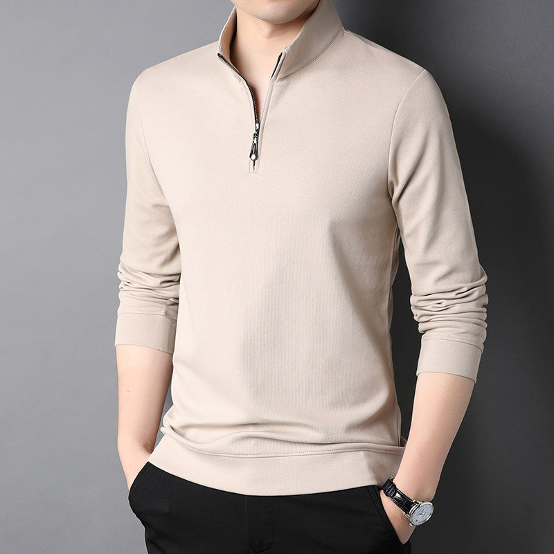 Long Sleeve Stand Collar T-shirt