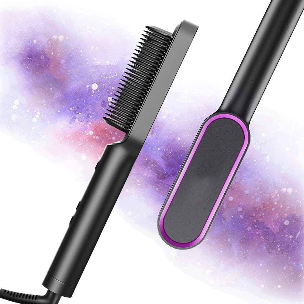 Luxury PTC Comb Hair Straightener Brush