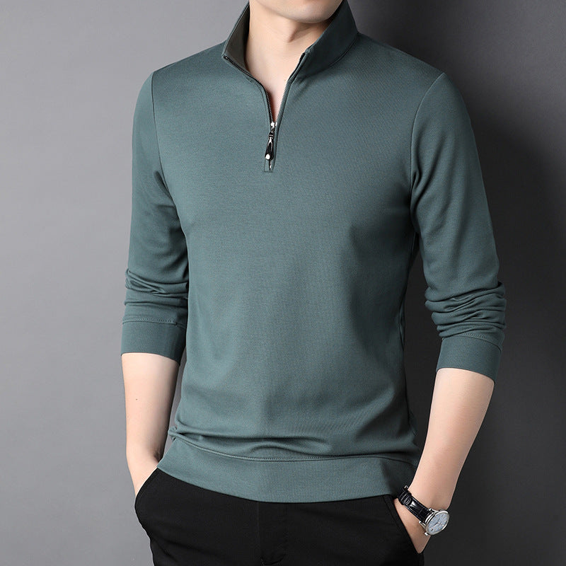 Long Sleeve Stand Collar T-shirt