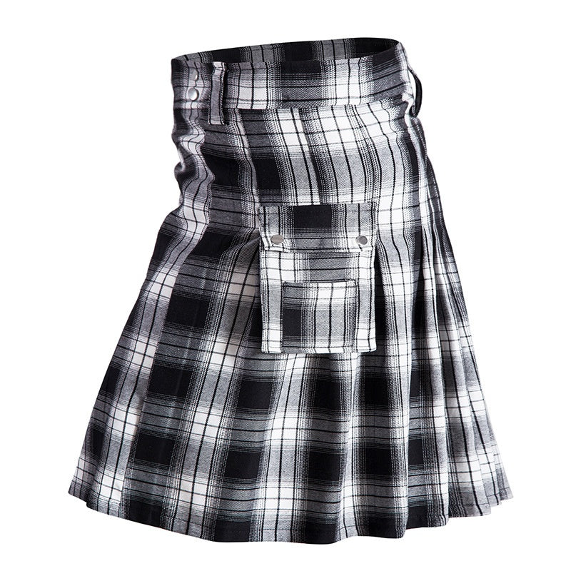 Traditional Scottish Highlands Plaid Festival Pleated Skirt