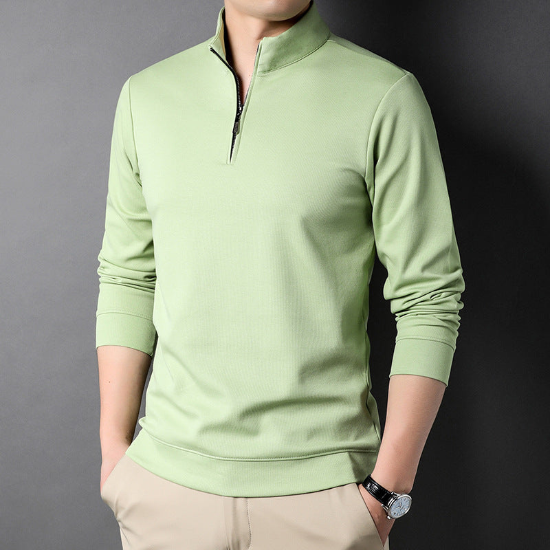 Long Sleeve Stand Collar T-shirt