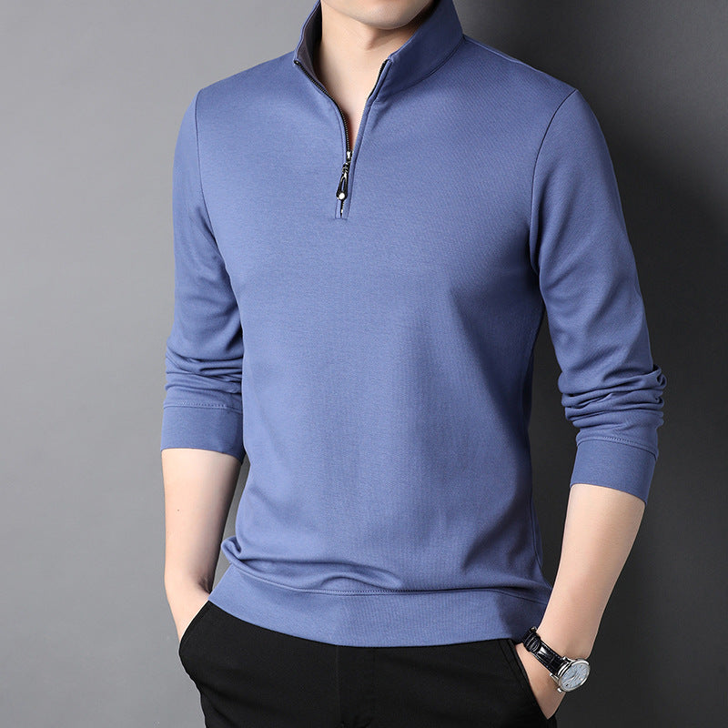 Long Sleeve Stand Collar T-shirt