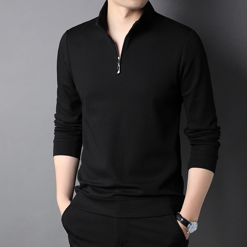 Long Sleeve Stand Collar T-shirt