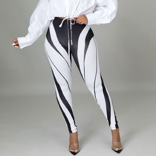 Black and white pants