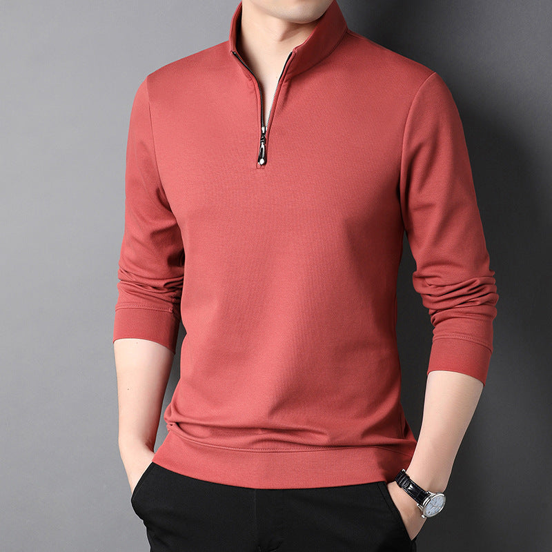 Long Sleeve Stand Collar T-shirt