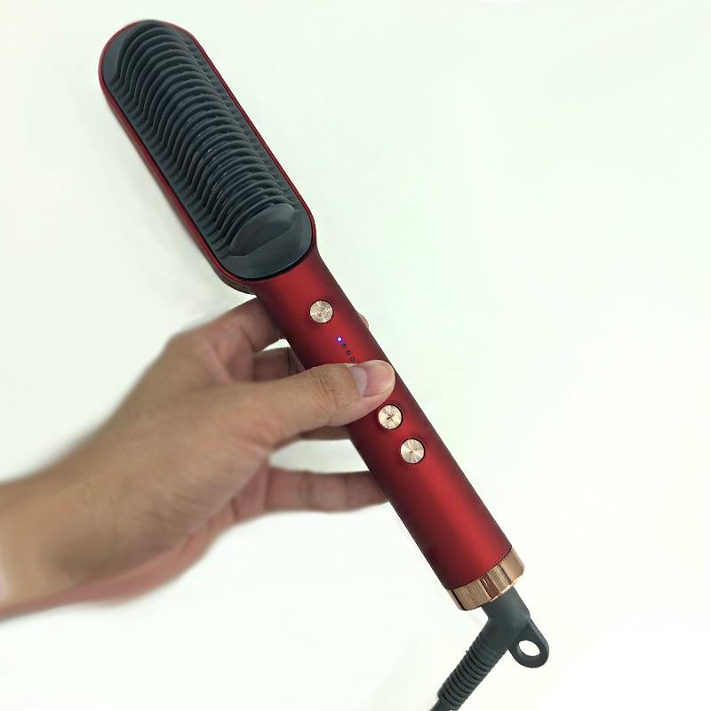 Luxury PTC Comb Hair Straightener Brush