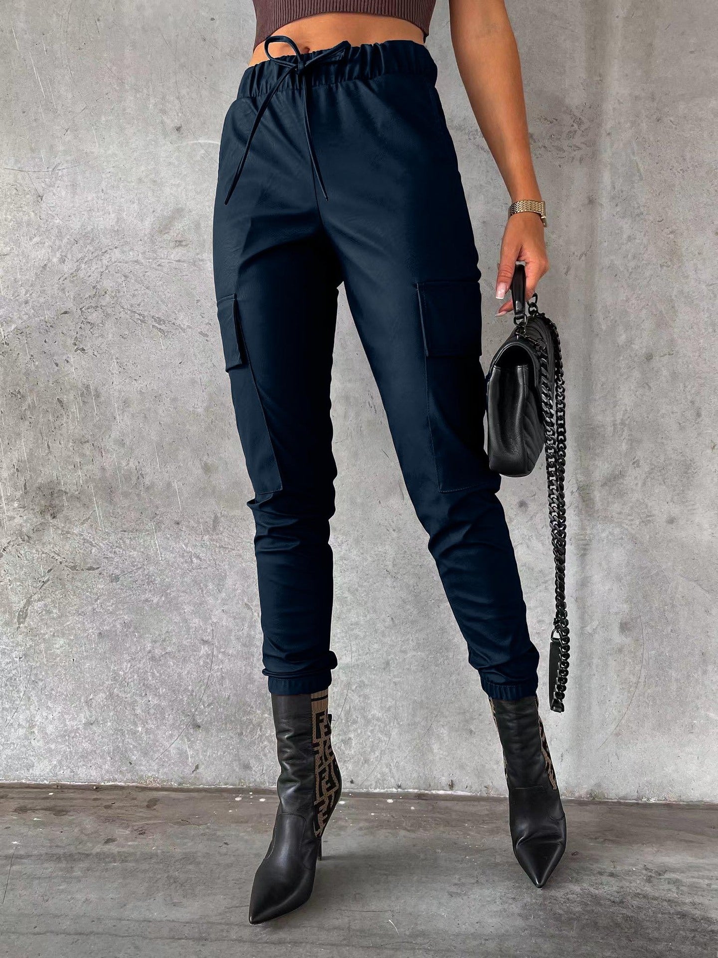 Matte Leather Pants