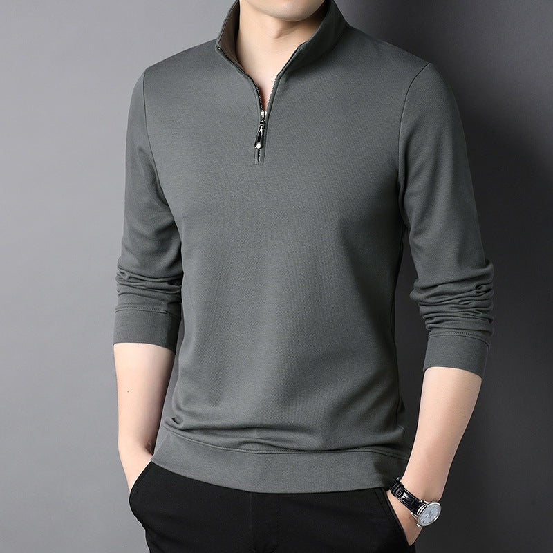 Long Sleeve Stand Collar T-shirt