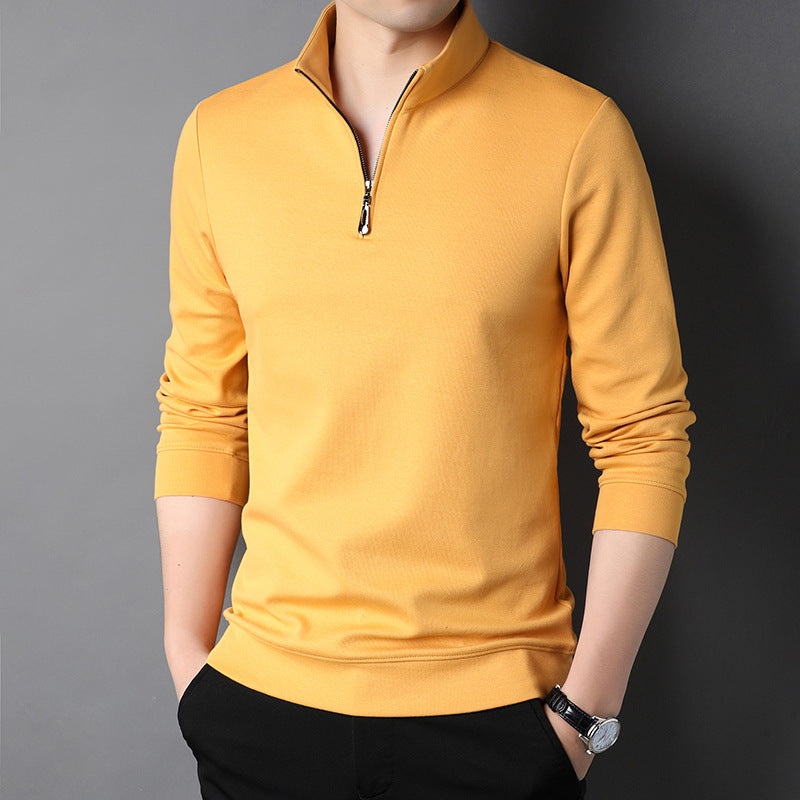 Long Sleeve Stand Collar T-shirt